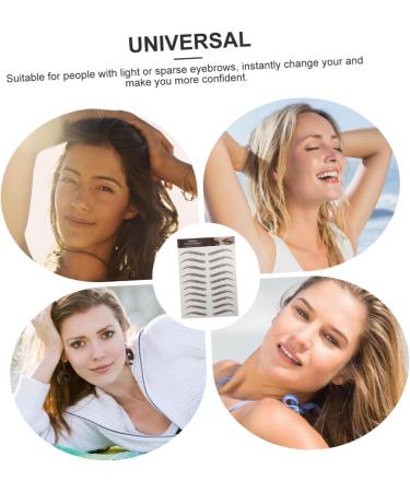 POPETPOP 9 Sheets Waterproof Eyebrow Stickers False Eyebrows for Women Imitation Eyebrow Natural Cosmetic 6d - Buy Online on GoSupps.com