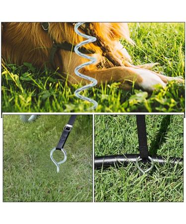 Didiseaon Dog Pegs for Outside Dogs - Durable Spiral Drill Earth Anchor Perfect for Camping Travel and Pet Leash Anchorage - Buy Online on GoSupps.com