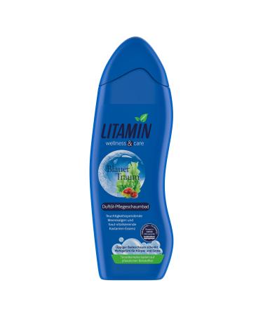 Lamin Blue Dream fragrance foam bath 750ml- with seaweed & chestnut essence cleans gently and does not contain any microplastic particles is paraben and silicone-free 1
