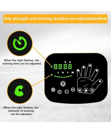 Heated Robotic Gloves Heated Stroke Hand Recovery Equipment Heated Hand Function Rehab Robot Gloves for Cerebral Palsy Hemiplegia Hand Relief Electronic Finger Stroke Products for Stroke Patients Right Hand XL - Buy Online on GoSupps.com