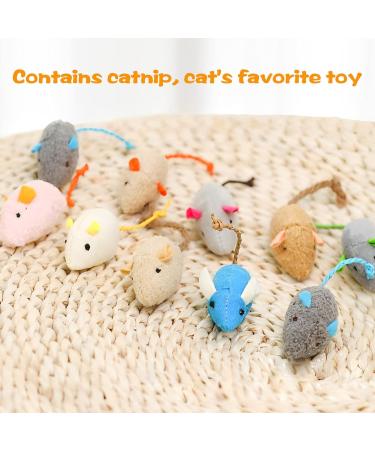 9 Pcs Catnip Toys for Cats Cat Mouse Toy Catnip Mouse Toys for Cat Cat Toys for Indoor Cats Adult and Kitten Toys for Indoor Cats Soft Cat Mouse Toy Toy for Cat Playing Chewing Teeth Cleaning - Buy Online on GoSupps.com