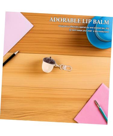  POPETPOP POPETPOP 2-Piece Children's Lip Balm in Cute Chestnut Shape Moisturizing Care for Sensitive Skin Oily Portable for School Classroom with Apple Lemon Flavor - Buy Online on GoSupps.com