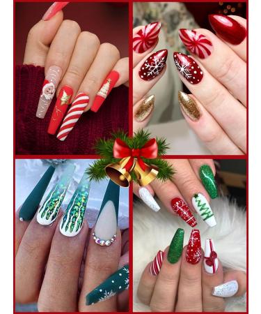 EBANKU Christmas Acrylic Powder Set - 6 Color Professional Nail Extension Kit for Long-Lasting Nail Art - No Lamp Needed | Perfect for Christmas Party - Buy Online on GoSupps.com