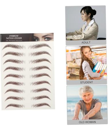 FRCOLOR 63 Sheets Waterproof Eyebrow Stickers Lady Tools Imitation Eyebrow 6d Hair-like Eyebrows Stickers 4d - Buy Online on GoSupps.com