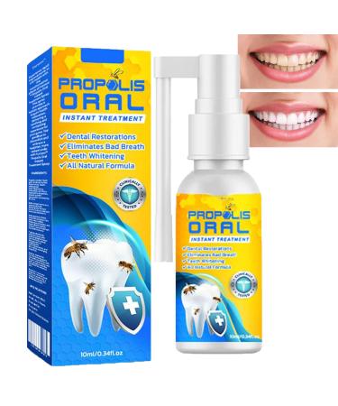 Propolis Oral Instant Treatment Spray 1/2/3/5 Pcs Propolis Oral Health Spray Propolis Oral Spray Fresh Breath (1PCS)