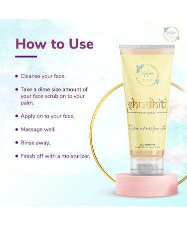 Shudhiti Smooth Face Scrub | 100ml | Luxurious Glowing Beauty for All Skin Types - Men & Women - Buy Online on GoSupps.com