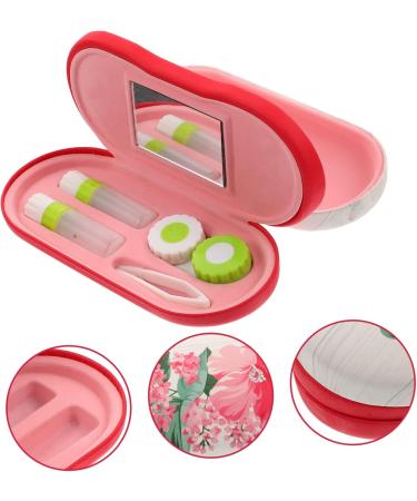 Homsfou Double-Layer Glasses Case Travel Storage Box for Sunglasses & Contacts | Durable Accessories for Sensitive Lenses | Perfect Travel Kit - Buy Online on GoSupps.com