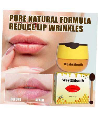 Beavorty Moisturizing Lip Mask Honey Lip Balm Lip Moisturizing Mask Sleeping Lip Mask Overnight Lip Mask Night Mask Lip Care Pads Mask for Women Lip Care Mask Month Lips Miss - Buy Online on GoSupps.com