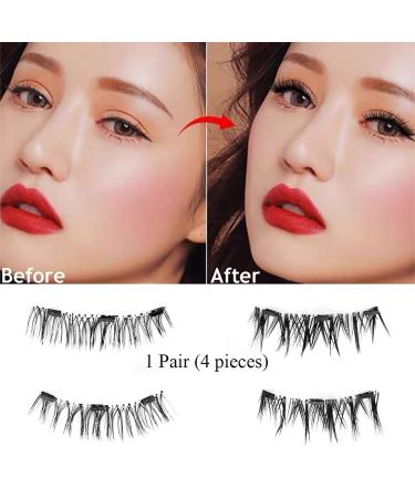 Buy 2 Pair Magnetic Lashes with Applicator | 3D Natural Look Reusable & Easy to Wear | No Glue Needed | International Shipping - Buy Online on GoSupps.com