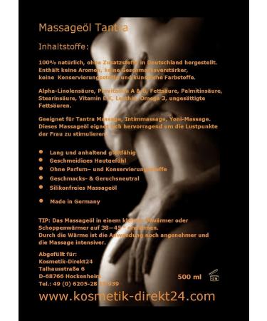 Natural 500ml Massage Oil for Tantra - Perfume-Free Paraben-Free Includes Eye Mask for Partner Massage | International Shipping - Buy Online on GoSupps.com