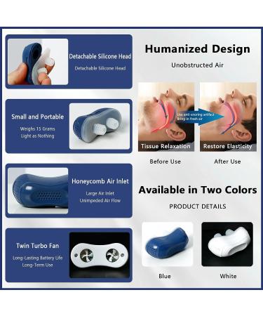 Smart Anti Snoring Device - Adjustable Stopper for Snore Relief | Advanced Nasal Ventilation | Silicone Material | Comfortable & Safe | White 55 x 40mm - Buy Online on GoSupps.com