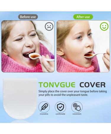 PRETYZOOM 25Pcs Disposable Tongue Protective Covers Transparent Plastic Non-Bitter Sleeves for Adults and Kids Comfortable Taste-Proof Solution for Medicine - Buy Online on GoSupps.com