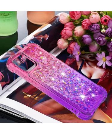 Buy Tivenfezk Nadoli Glitter Liquid Case for iPhone 15 Pro Max - Silicone Shockproof Gradient Shell in Pink & Purple | International Shipping - Buy Online on GoSupps.com