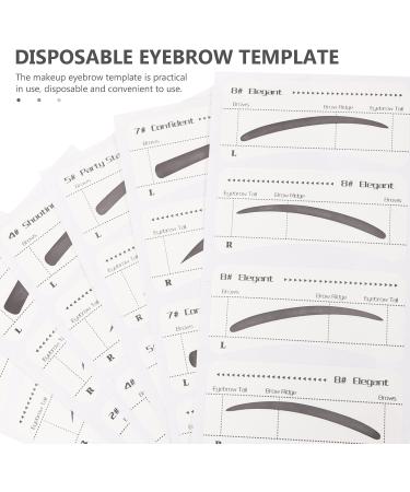 IMIKEYA Lot de 6 Pochoirs Sourcils Jetables en Papier Mod les Vari s Autocollants de Maquillage pour Sourcils Femmes Outil Pratique pour Maquillage Pr cis - Buy Online on GoSupps.com