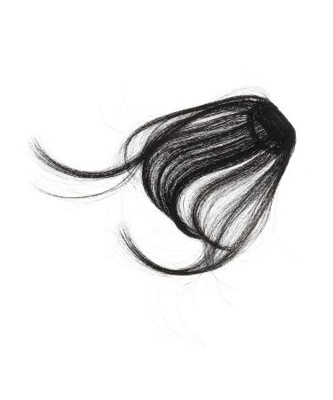 minkissy Piece French Bangs Clip Flat Neat Air Bangs Clip in Bangs Fake Hair Clip in Hair Extensions Hair Wispy Bangs Curtain Bangs Clip in De Natural Hair Bun Gradient Woman Extension Cord medium Natural Color