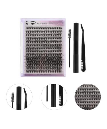 FRCOLOR DIY Eyelash Kits - Individual Lash Clusters & Tools | Curved Tweezers Glue Remover & Brush for Self Application - Buy Online on GoSupps.com
