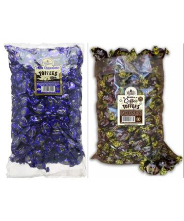 Walkers Milk Choc Covered Toffee & Walkers Coffee Toffee 500 Grams Each Delicious Tasty And Twisty Treat Gift Hamper For Birthday Christmas Sold By Kidzbuzz