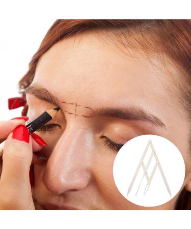 Healeved 1pc Second Generation Scale Eyebrow Measuring Tool Microblading Eyebrow Positioning Stainless Steel 25x5x0.6cm Silver - Buy Online on GoSupps.com