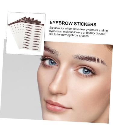 FRCOLOR 6pcs Eyebrow Stickers Beauty Tools False Eyebrows Cosmetics Imitation Eyebrow Sticker Applique Woman - Buy Online on GoSupps.com