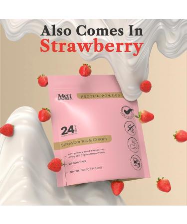 Mett Wellness Dark Chocolate Grass-Fed Whey + Hemp Heart Protein Powder with Bovine Collagen | 24g Protein per Serving | Supports Digestion & Daily Wellness | 2.4 lbs (30 Servings) - Buy Online on GoSupps.com