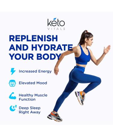 Keto Vitals Electrolyte Capsules - Original Keto Electrolyte Pills for Hydration | Calorie-Free & Carb-Free | Shop Internationally - Buy Online on GoSupps.com