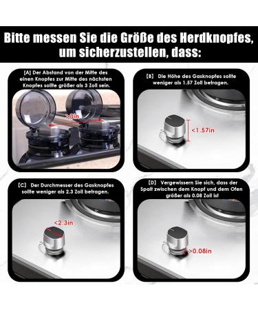 6-Piece Child Lock Stove Protection Grille - Waterproof & Oil-Resistant Safety Knobs for Kids | High Temp Oven Protection - Buy Online on GoSupps.com