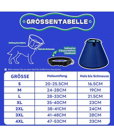 Supet Breaker for Dog Leak Protection | Adjustable Soft Protective Collar Tape | Breathable Elastic Neck Band | Post-Op Recovery | Fits 24-28cm Neck - Blue - Buy Online on GoSupps.com