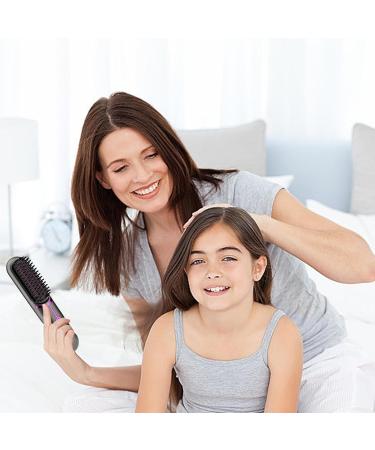 Buy Cordless Ceramic Hair Straightener Brush - Ionic Rechargeable Styling Comb for Women | Perfect for Travel & Thin Hair - Buy Online on GoSupps.com