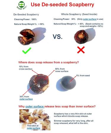 Buy Organic De-seeded Soapberry (12 oz) with Wash Bag - Eco-Friendly Laundry Solution - Buy Online on GoSupps.com