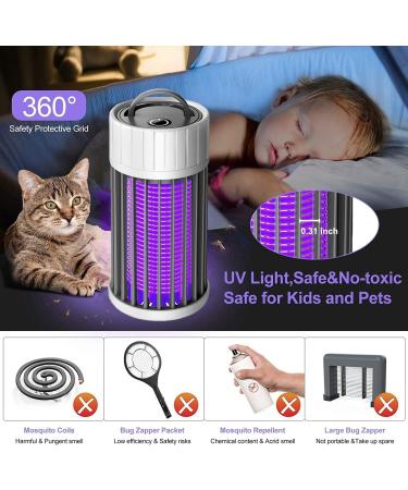 Mosquito Killer Lamp USB Electric Bug Zapper 360 UV Fly Zapper Electric Fly Bug Zapper Light for Home Office Garden Plant Protection Indoor Outdoor Camping (Green) - Buy Online on GoSupps.com