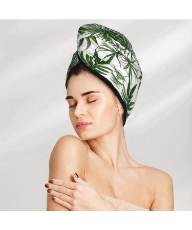 Flowering Herbs Coral Velvet Dry Hair Cap Ideal for Home Travel Pool Parties & More - Buy Online on GoSupps.com