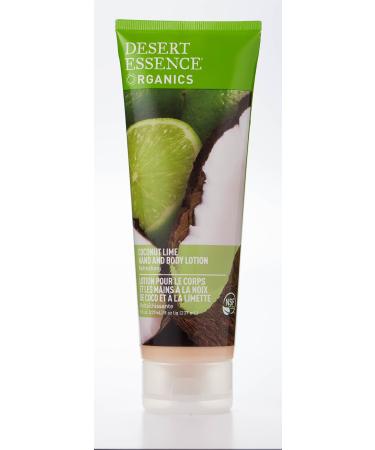 Desert Essence Organics Hand and Body Lotion Coconut Lime 8 fl oz (237 ml)