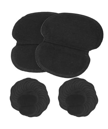 Underarm Sweat Pad  60Pcs Adhesive Underarm Absorbing Pads Non Woven Fabric Armpit Dress Clothing Protection for Sweating Women and Men  Black