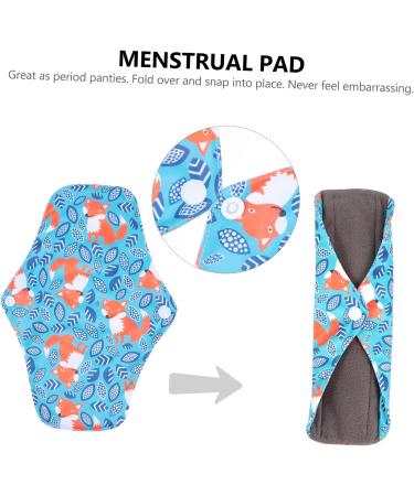 6pc Reusable Bamboo Panty Liners Set | Maternity & Incontinence Pads | Washable Cloth Charcoal Napkins for Women & Girls - Buy Online on GoSupps.com