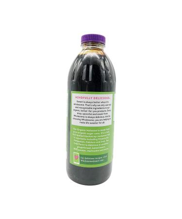 Organic Molasses Unsulphured - 32 oz | Wholesome Sweeteners - Buy Online on GoSupps.com