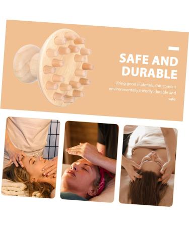Partykindom Wooden Massage Comb for Kids - Natural Wood Head Massager & Stylist Comb - Buy Online on GoSupps.com