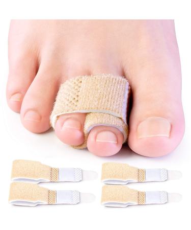 Bukihome Hammer Toe Straighteners for Bent Toes  4 PCS Toe Splints  Toe Corrector  Toe Wraps for Curled Toes  Crooked Toes and Hammer Toes