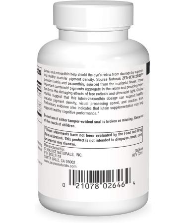 SOURCE NATURALS Zea-Tein 20/20 Capsules - 30 Count, 30 Servings - Buy Online on GoSupps.com