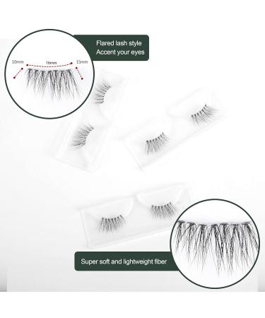 Buy Frihappy Wispy Half Lashes Natural 3 Pairs for Effortless Glam | International Shipping Available - Buy Online on GoSupps.com