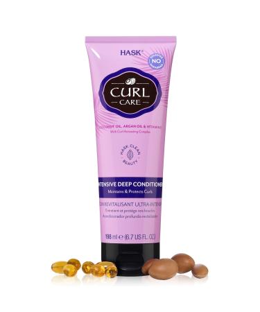 HASK Curl Care Intensive deep conditioning conditioner for curly hair vegan cruelty-free color-safe tube with 198 ml - Buy Online on GoSupps.com