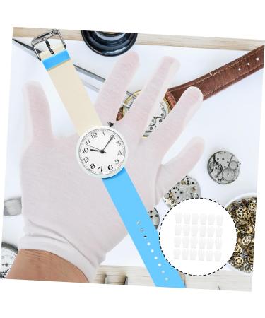 NUSITOU 12 Pairs Washable Cotton Gloves Cotton Jewelry Gloves Stretchable Lining Gloves White Jewelry Gloves Elastic Cotton Gloves White Gloves Women Watch Moisturizing Hand Gloves Work 23x13x8.5cm - Buy Online on GoSupps.com