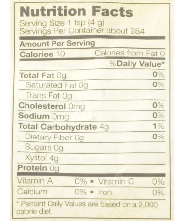 Now Foods Xylitol 2.5 lb Bag - Pack of 2 | Natural Sweetener for Baking & Cooking - Buy Online on GoSupps.com