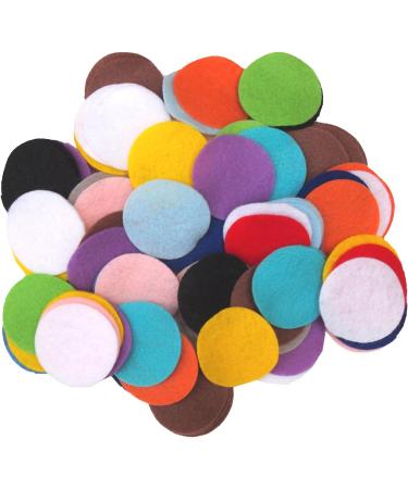 200pc 1 Inch Craft Felt Circles - Mixed Color Assortment by Playfully Ever After - Buy Online on GoSupps.com