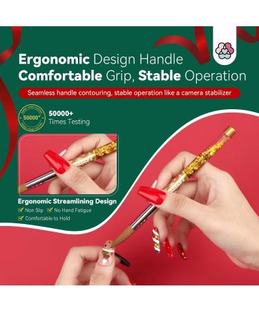 Saviland Christmas Acrylic Nail Brush Set - 4PCS Nail Art Brushes for Acrylic Powder & Liquid Monomer - Glitter Nail Art Tool for Manicure - Women's Gift Set (Size 6/10/12/14) - Buy Online on GoSupps.com
