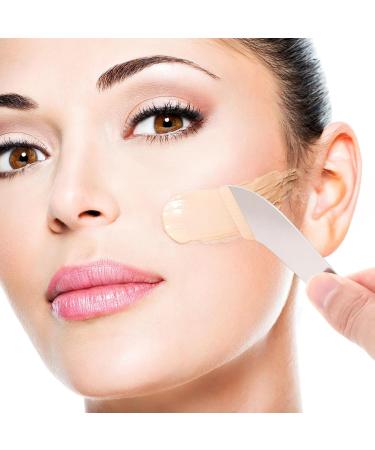 Buy POPETPOP Makeup Spatula - Stainless Steel Korean Cosmetic Tool for Foundation Mixing | Professional Facial Spatula for Flawless Makeup - Buy Online on GoSupps.com