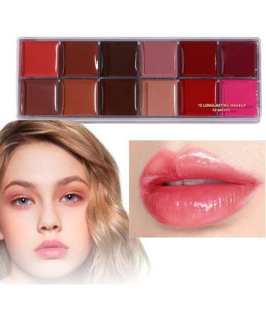 12-Color Lipstick Palette | Long-Lasting Matte Velvet Stick | Universal Shades Lightweight Gloss Soft Texture Ideal for Adult Women and Teenagers - Buy Online on GoSupps.com