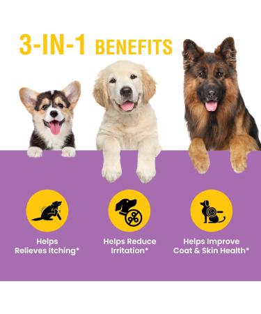 Yeast Infection Treatment for Dogs | 4 oz Soothing Relief for Itching Ear Infections & Inflammation - Buy Online on GoSupps.com