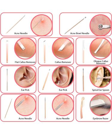Acehome Nail Clipper Manicure Set 23 In 1 Stainless Steel Professional Pedicure Kit Nail Scissors Grooming Kit with Pink PU Leather Case for Travel & Home Use (Pink Leather) Pink-23 - Buy Online on GoSupps.com