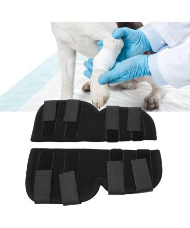 Dog Knee Brace Black Relief Arthritis Dog Leg Brace Adjustable Joint Protection 2Pcs Pet Postoperative (S) - Buy Online on GoSupps.com