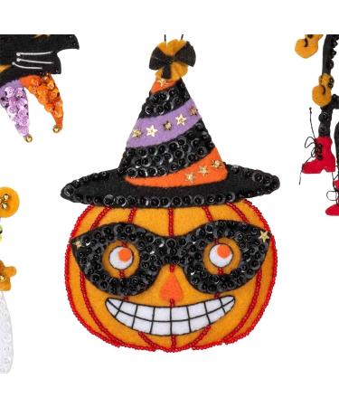 Bucilla 89276E Vintage Halloween Felt Ornament Kit - Set of 6 - Buy Online on GoSupps.com